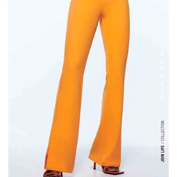 ZARA 2PIECES CROSSOVER FLOWY TOP AND PANTS WITH SIDE VENTS. - Picture 11 of 15